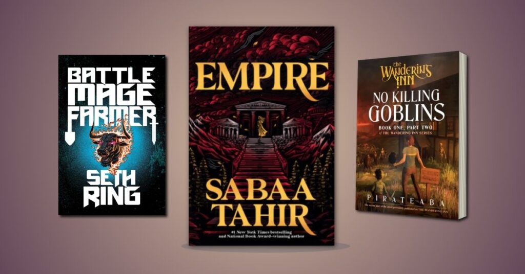Empire, Domestication and No Killing Goblins book covers for the September 20–26, 2026 fantasy and science fiction releases
