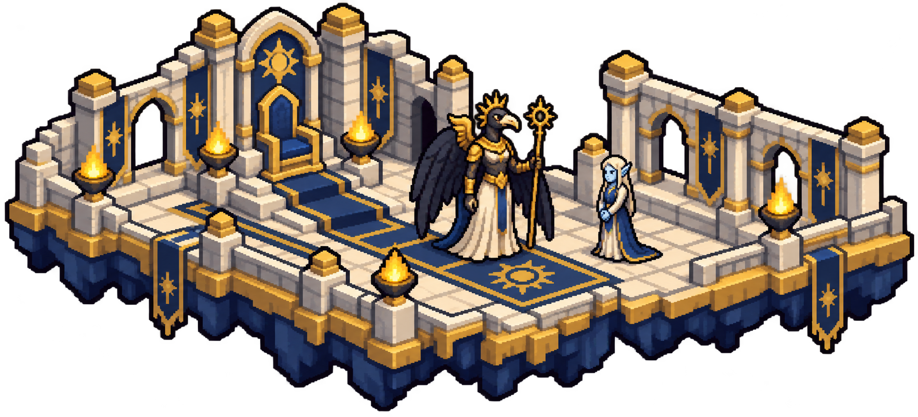 Pixel illustration of Halls of Ascendency