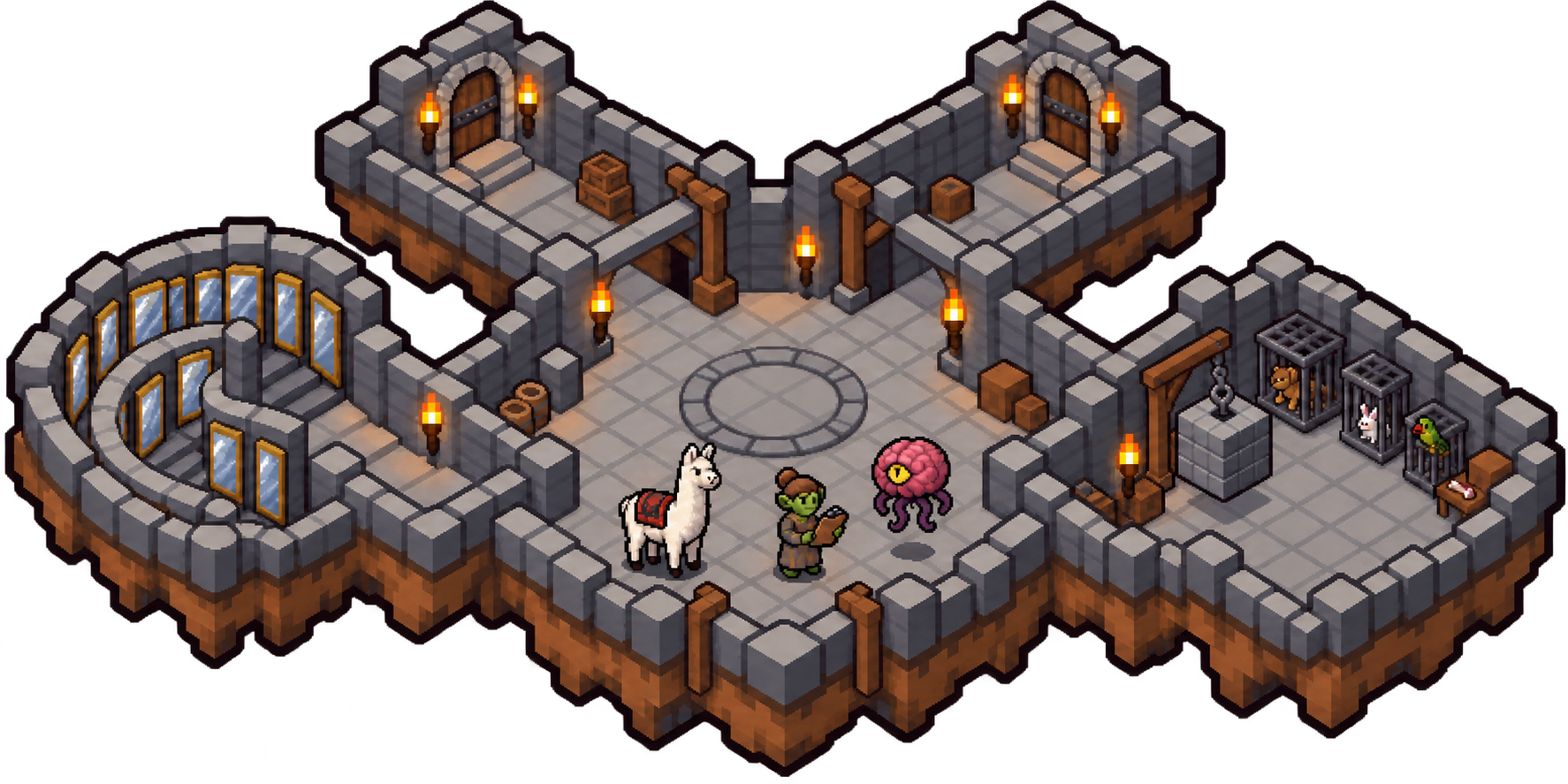 Pixel illustration of Backstage Death Maze